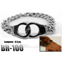 Br-100, Bracelet  acier inoxidable « stainless steel » Menottes
